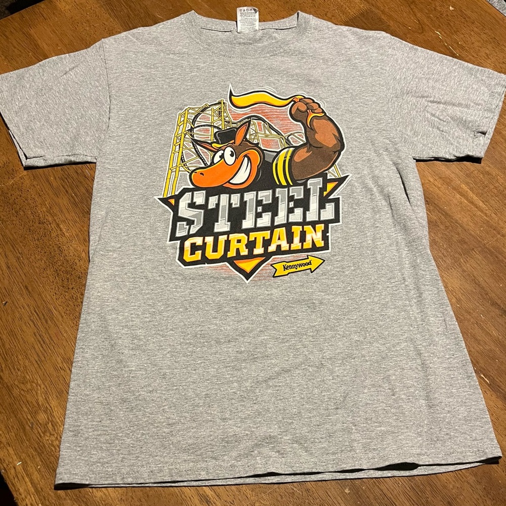 Steel Curtain Kennywood Gray T-Shirt -Small